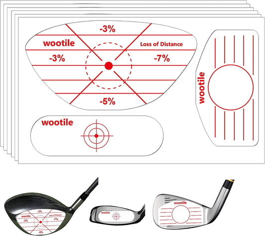 Golf Impact Tape - 180 Pieces of Impact Stickers for Clubs